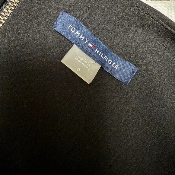 Tommy Hilfiger Black Sheath Dress with Lace Bell Sleeves - Picture 11 of 11